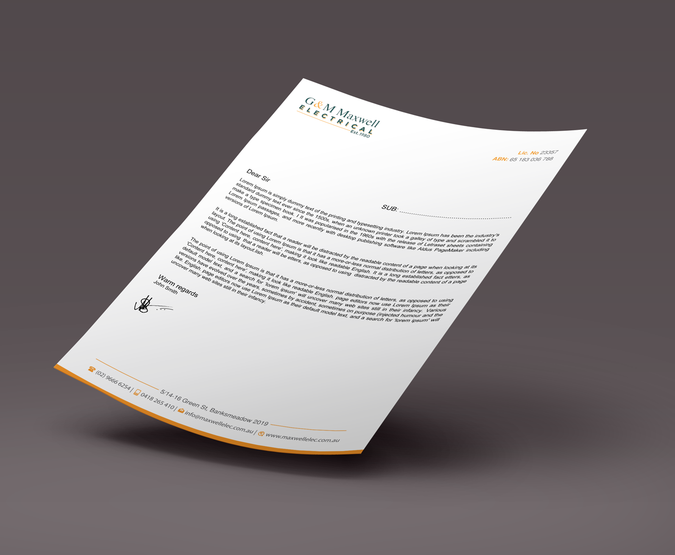 Letterhead Design by SKETCH BOOK for this project | Design #11925775