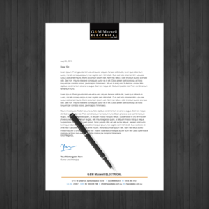 Letterhead Design by Mulugeta for this project | Design: #11913392