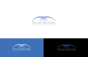 Palm Waters | Logo Design by GLDesigns
