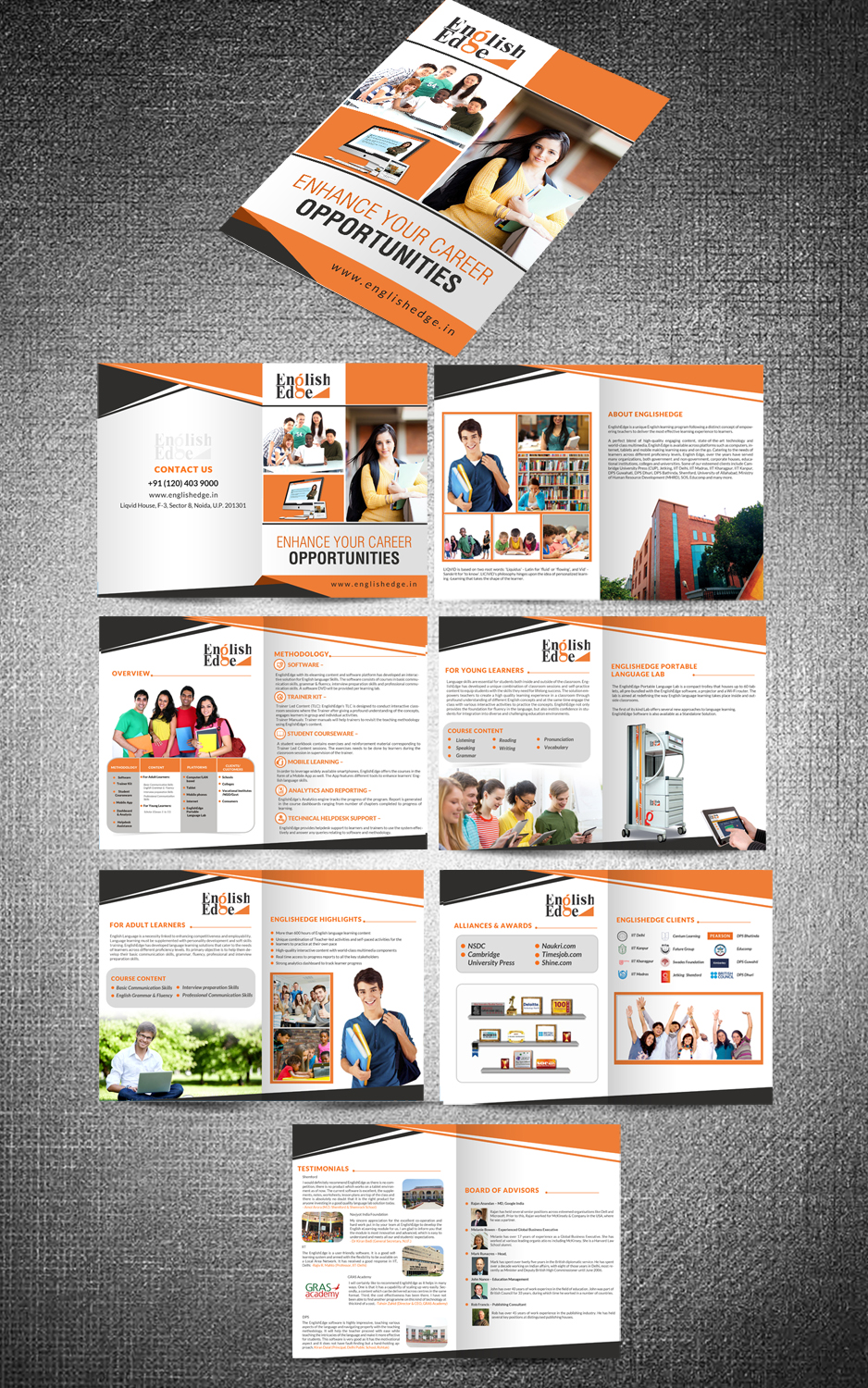 Broschüren-Design von hih7 für Liqvid English Edge Pvt. Ltd   | Design: #11990338