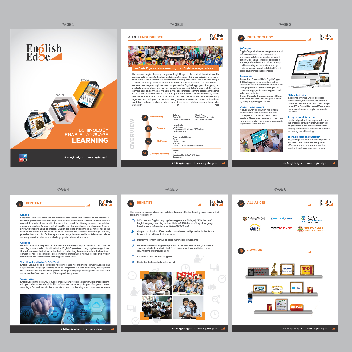 Diseño de Brochure por Achiver para Liqvid English Edge Pvt. Ltd   | Diseño #11940930