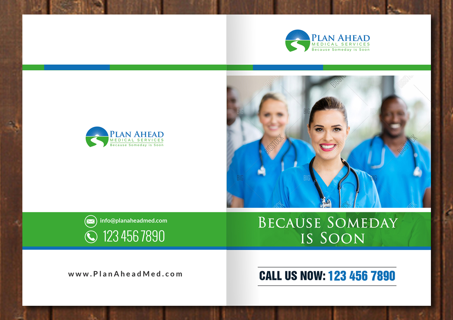 Broschüren-Design von debdesign für Plan Ahead Medical Services | Design #11949287