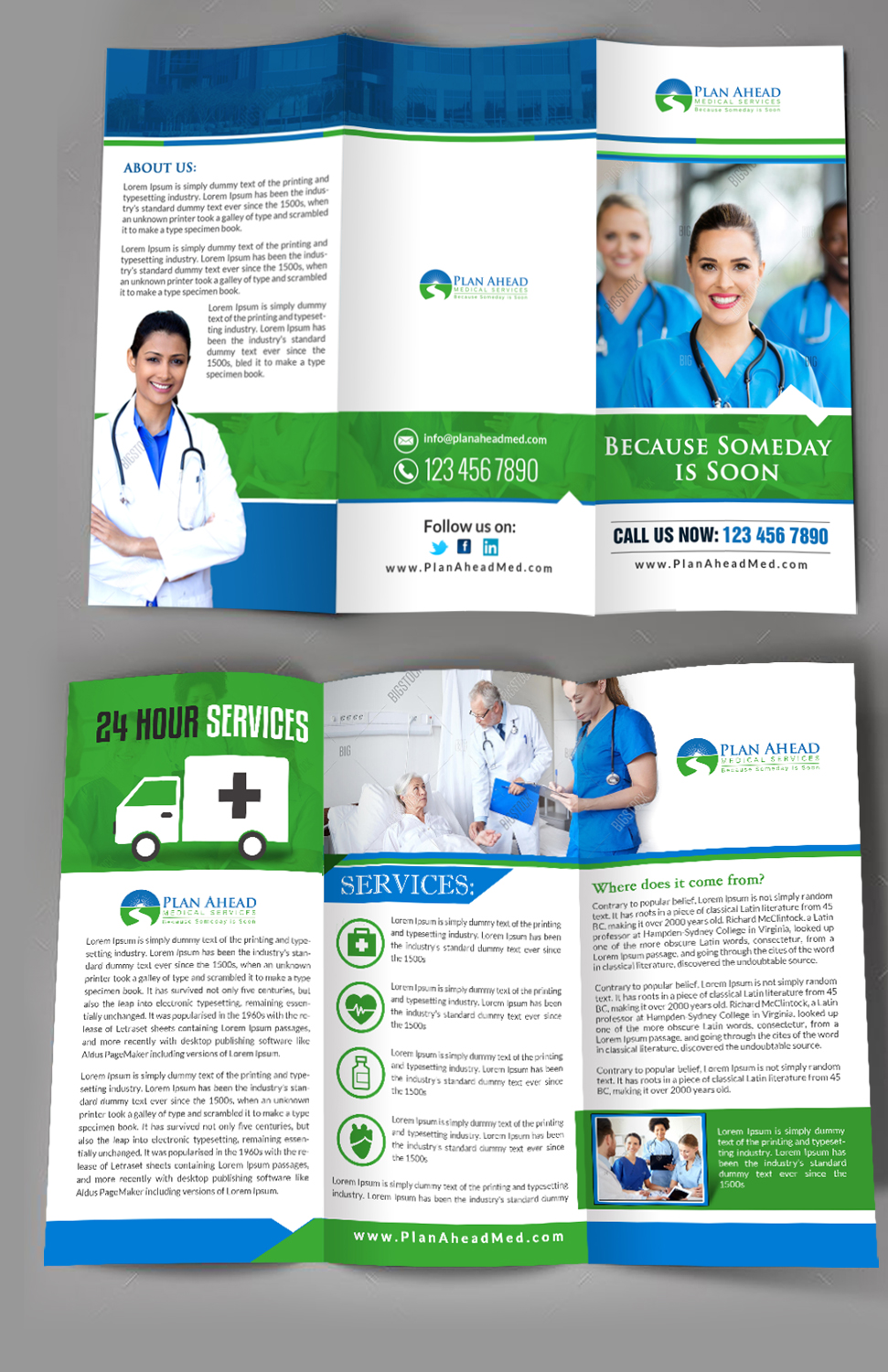 Brochure Design by debdesign for Plan Ahead Medical Services | Design #12001285