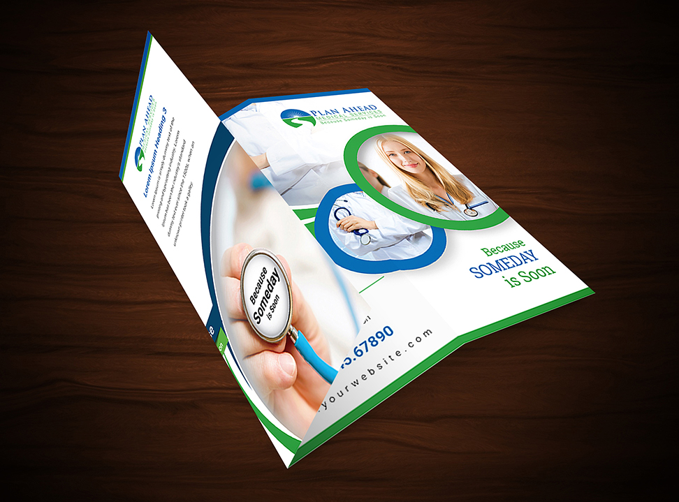 Broschüren-Design von Coneagles für Plan Ahead Medical Services | Design #12039988