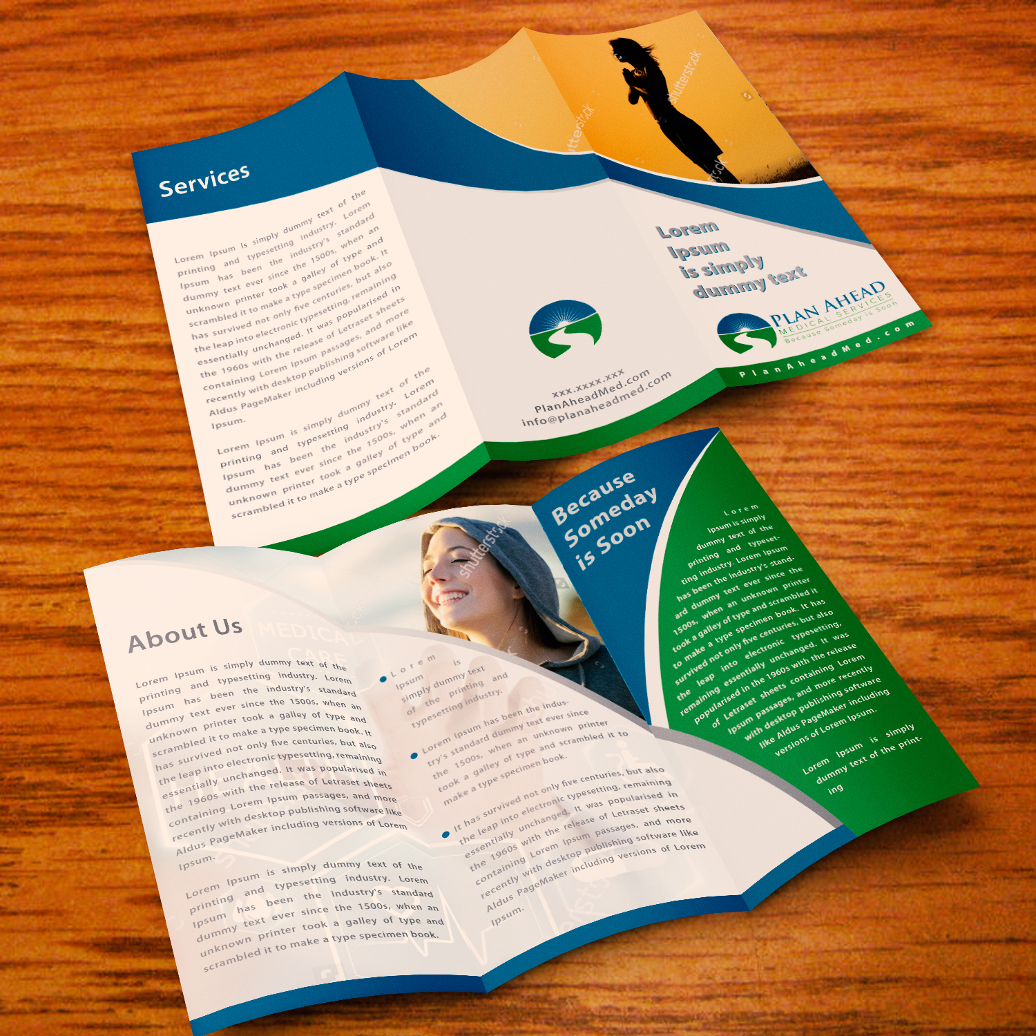 Broschüren-Design von Tama R.M für Plan Ahead Medical Services | Design #12026913