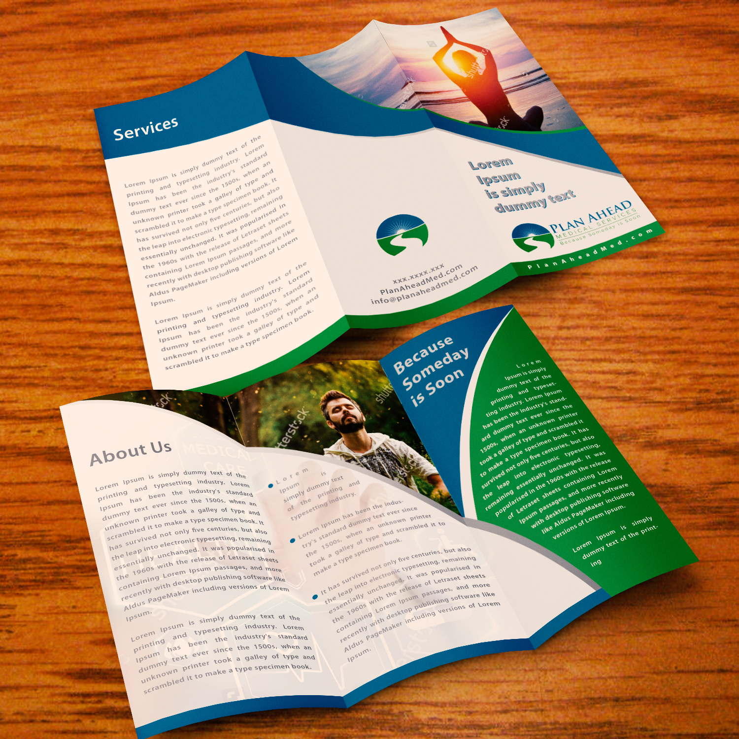 Broschüren-Design von Tama R.M für Plan Ahead Medical Services | Design #12026914