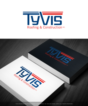 Logo-Design von Daniel Caso Design für Tyvis Roofing & Construction, Inc. | Design: #11966692