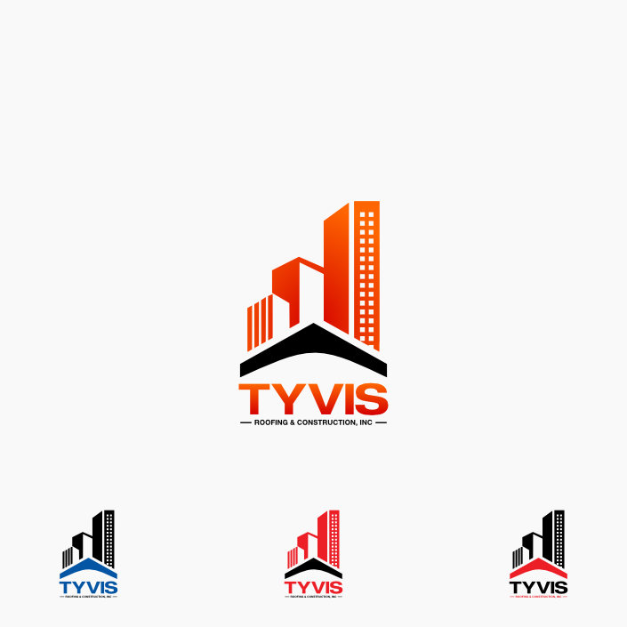 Logo Design by Mbembet for Tyvis Roofing & Construction, Inc. | Design #12011882