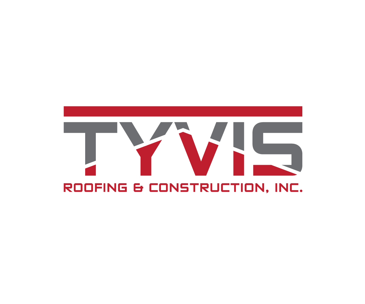 Logo Design by 808Miles for Tyvis Roofing & Construction, Inc. | Design #11996472
