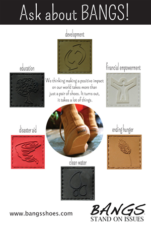 Signage Design by Soula Vetter for BANGS Shoes | Design: #2375251