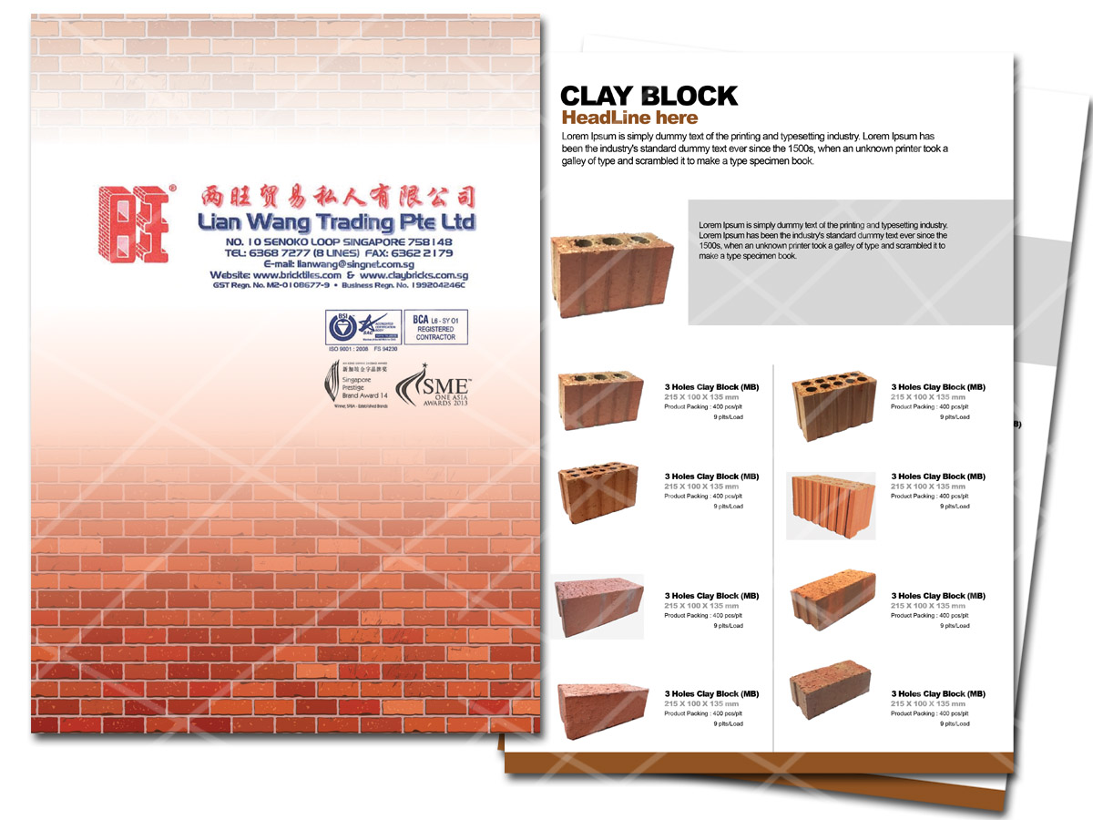 Design de Catalogue par Vicez pour lian wang trading pte ltd | Design #11926460