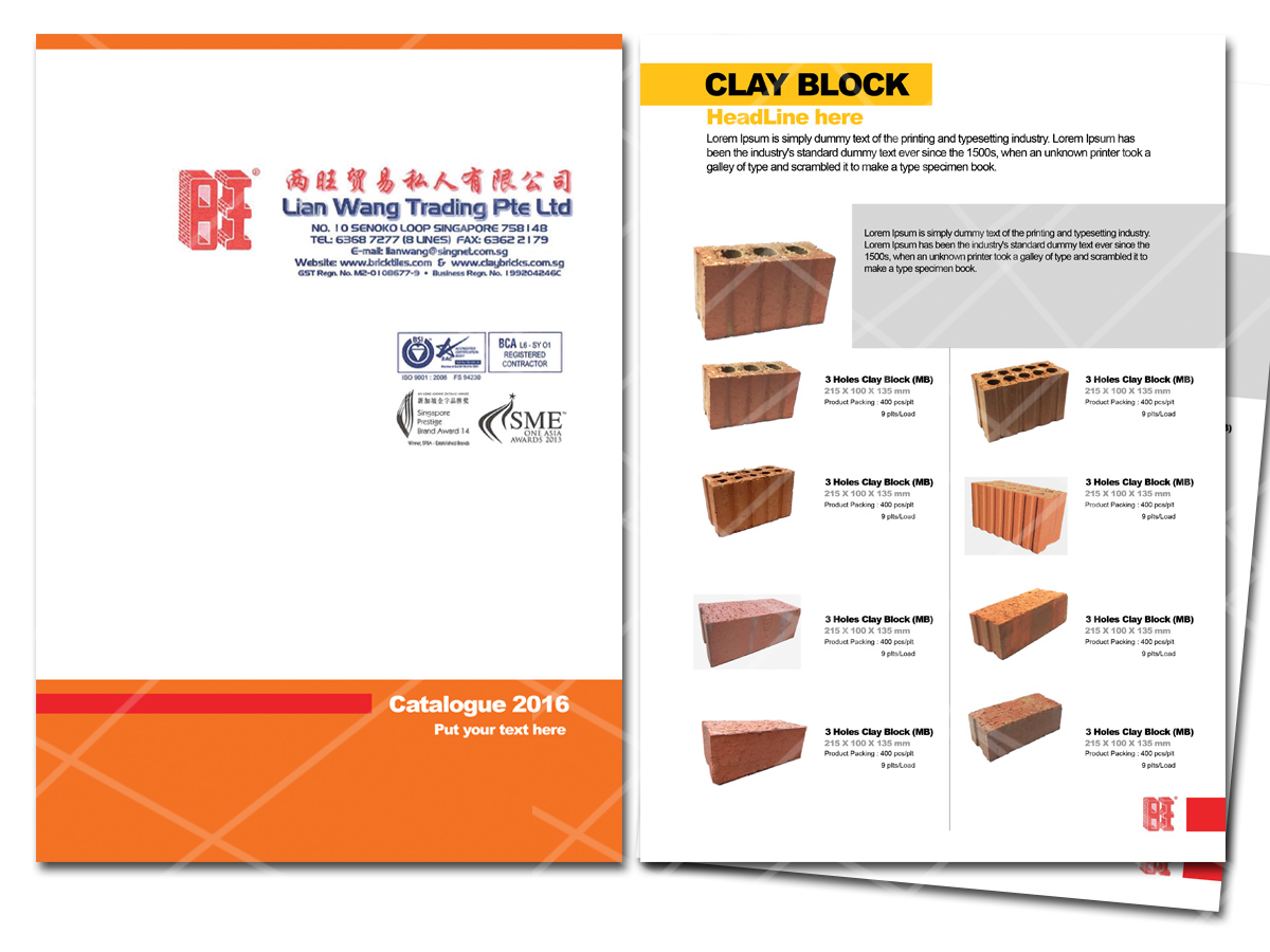 Design de Catalogue par Vicez pour lian wang trading pte ltd | Design #11972096
