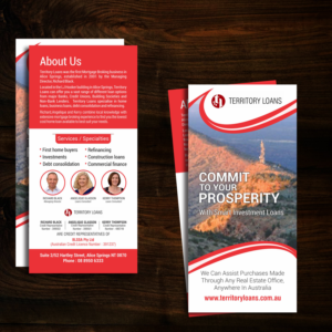 Flyer Design by uk for Territory Loans | Design: #11989384