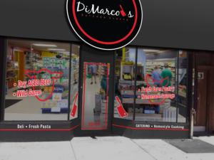 window design for DiMarco's Butcher Shop | Diseño Gráfico por WanWan