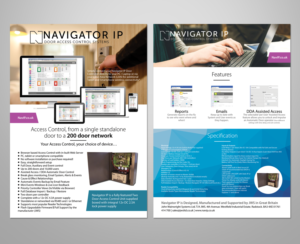 Navigator IP Access Control Data Sheet | Diseño de Flyer por Victor_pro