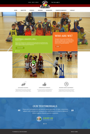 Sports coaching website. | Web Design by jeckx2