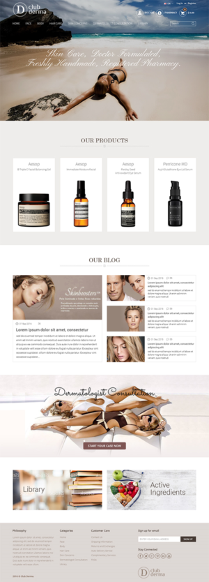 Web Design by RupalTechno for Club Derma | Design: #11978314