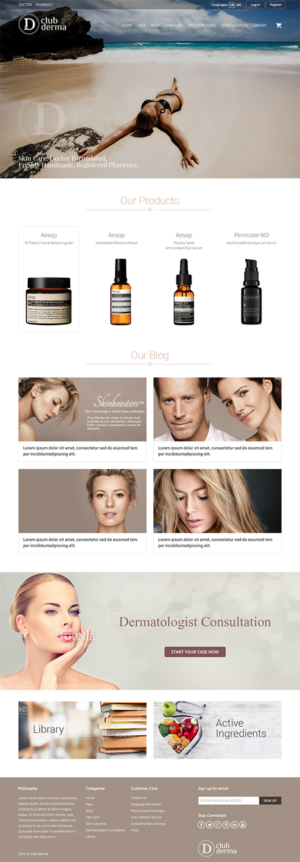 Web Design by RupalTechno for Club Derma | Design: #11998018