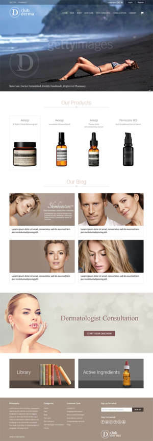 Web Design by RupalTechno for Club Derma | Design: #12002145