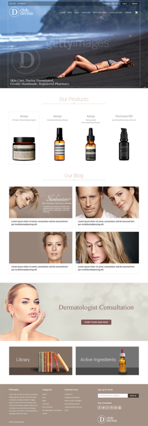 Web Design by RupalTechno for Club Derma | Design: #12002159
