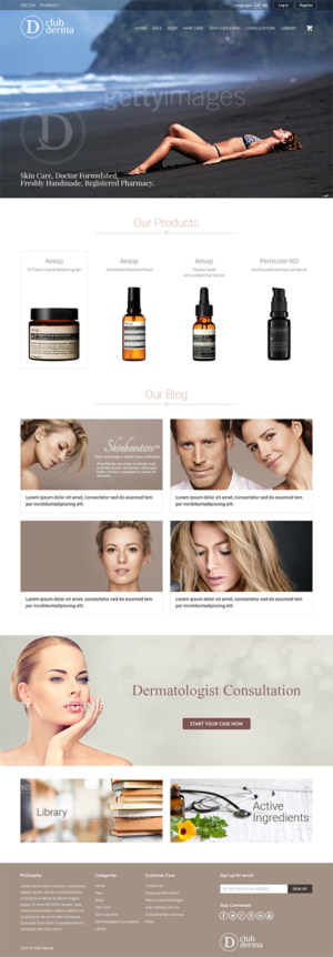 Web Design by RupalTechno for Club Derma | Design: #12014076