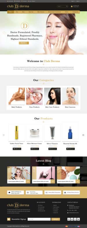 Web Design by Sbss for Club Derma | Design: #11932338