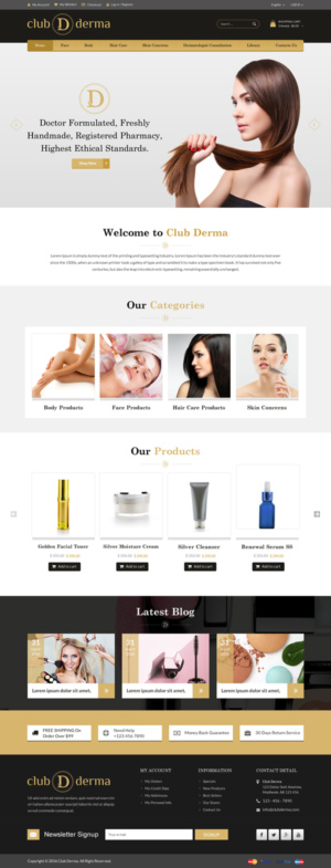 Web Design by Sbss for Club Derma | Design: #11932339