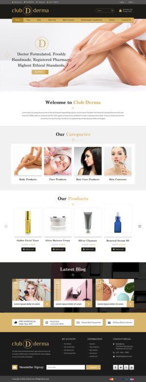 Web Design by Sbss for Club Derma | Design: #11932341