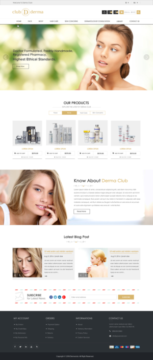 Web Design by Sbss for Club Derma | Design: #11932368