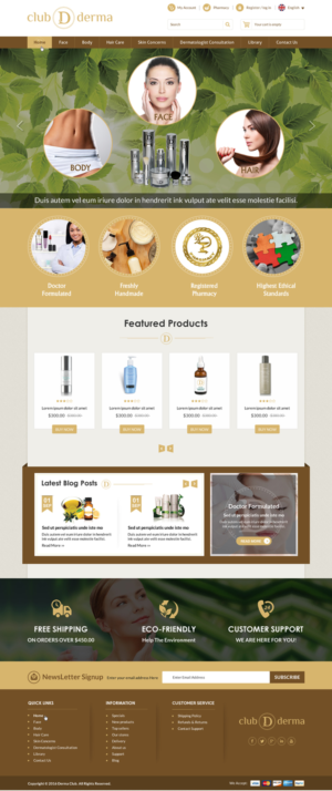 Web Design by Sbss for Club Derma | Design: #11940479