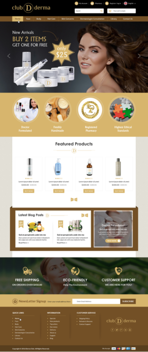 Web Design by Sbss for Club Derma | Design: #11940480