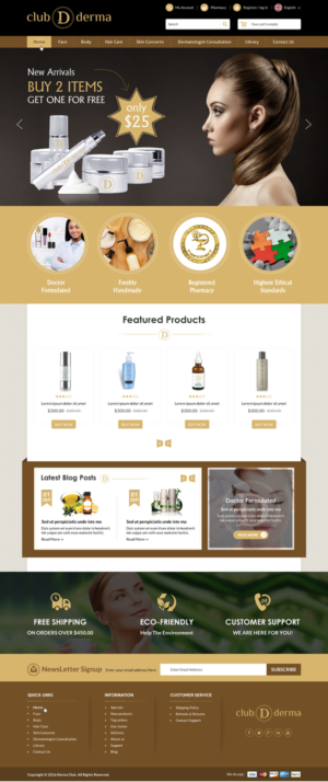 Web Design by Sbss for Club Derma | Design: #11940481