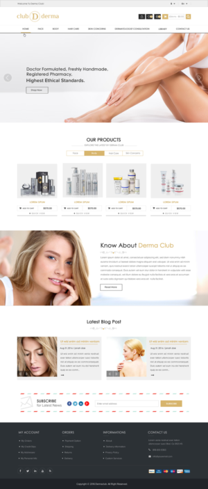 Web Design by Sbss for Club Derma | Design: #11944518