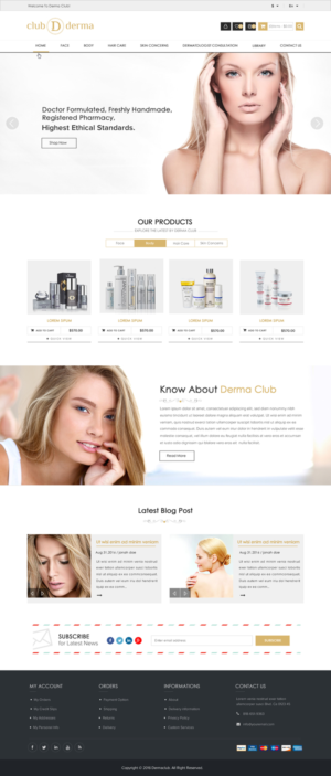 Web Design by Sbss for Club Derma | Design: #11944520