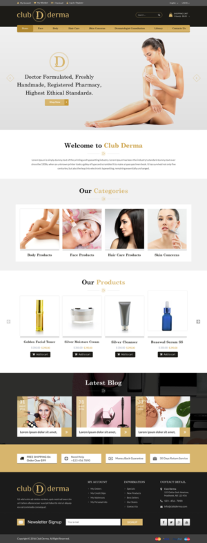 Web Design by Sbss for Club Derma | Design: #11944521