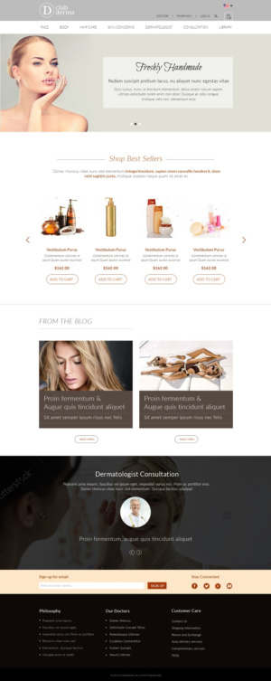 Diseño Web por SG-Futuretech para Club Derma | Diseño #11929965