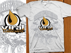 T-shirt Design Project - Viral Lubricants | T-shirt Design by denuj