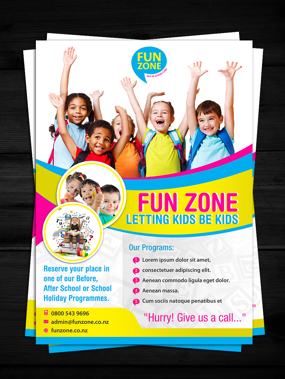 Design de Flyer par aspiremedia pour Fun Zone Group Ltd | Design #11934451