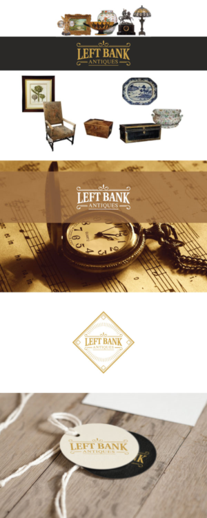 Left Bank Antiques | Logo Design by macadesign
