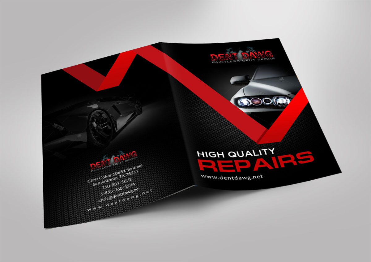 Design de Brochure par creative.bugs pour Dent Dawg | Design #11942976