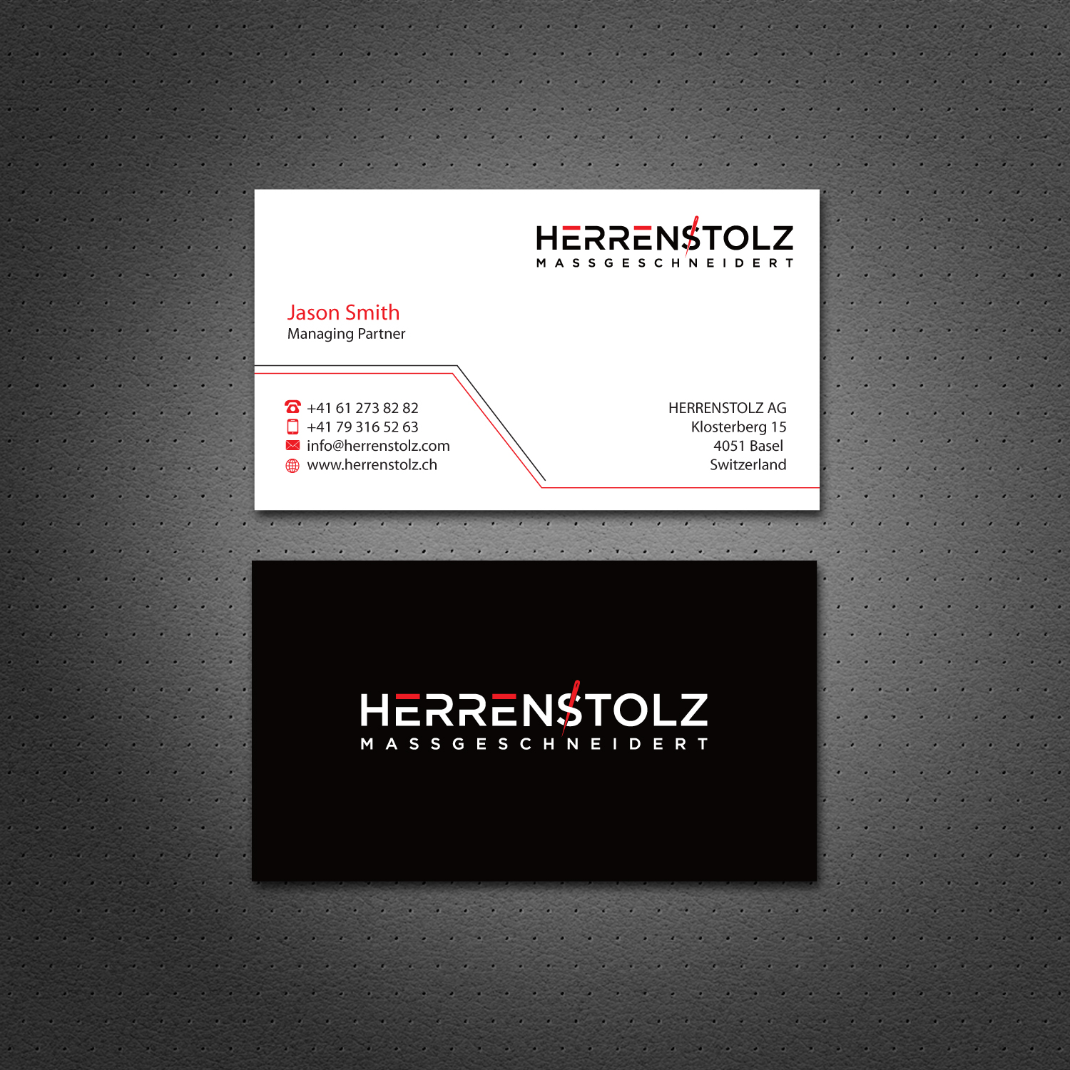 Stationery Design by Dezero for HERRENSTOLZ AG | Design #11964337