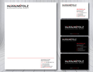 Stationery Design by Verified artistry for HERRENSTOLZ AG | Design: #11970846
