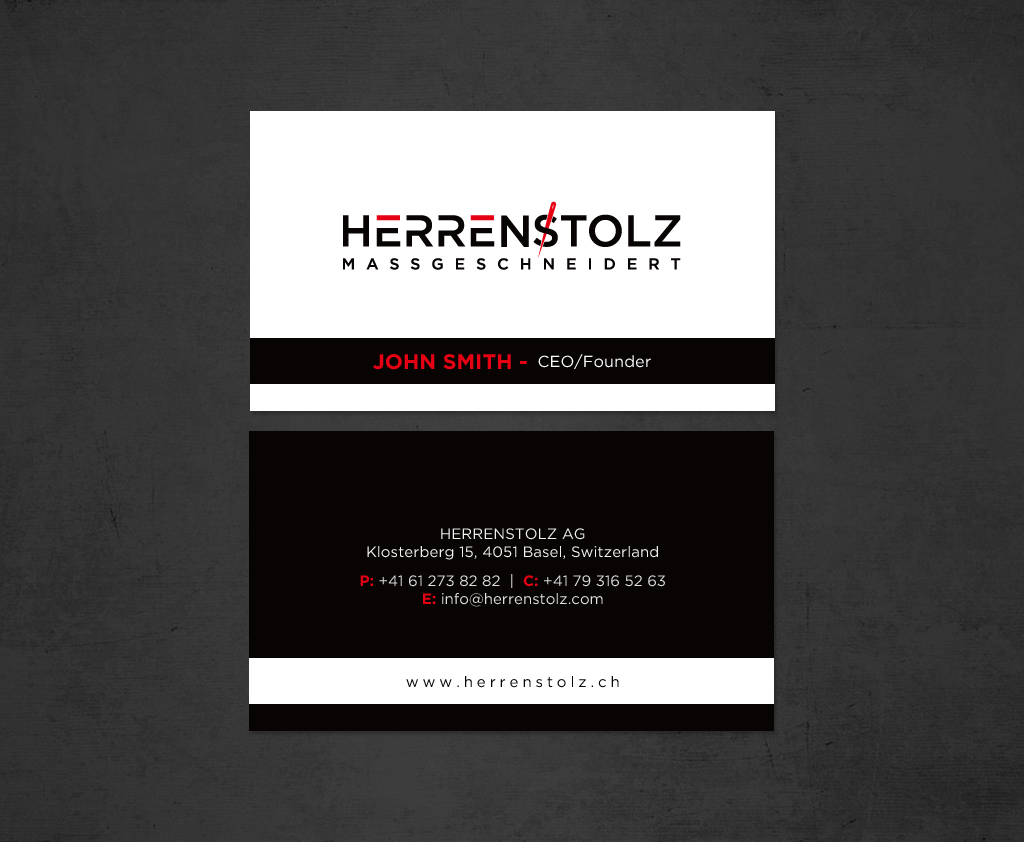 Stationery Design by chandrayaan.creative for HERRENSTOLZ AG | Design #11938810