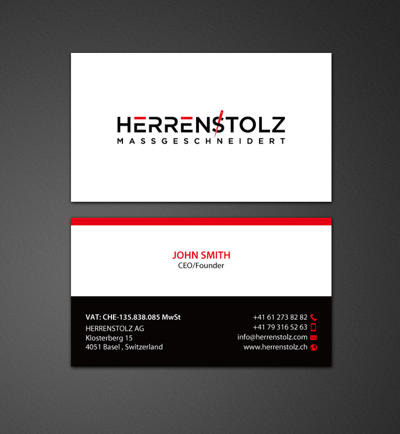 Stationery Design by chandrayaan.creative for HERRENSTOLZ AG | Design #11942476