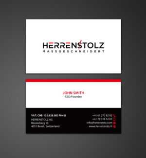 Stationery Design by chandrayaan.creative for HERRENSTOLZ AG | Design: #11942476