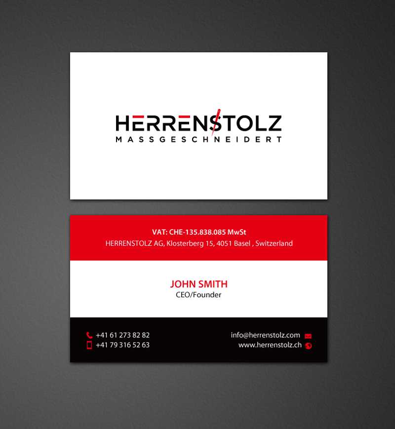 Stationery Design by chandrayaan.creative for HERRENSTOLZ AG | Design #11942477
