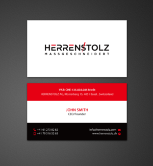 Stationery Design by chandrayaan.creative for HERRENSTOLZ AG | Design: #11942477