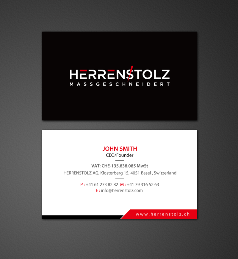 Stationery Design by chandrayaan.creative for HERRENSTOLZ AG | Design #11942478
