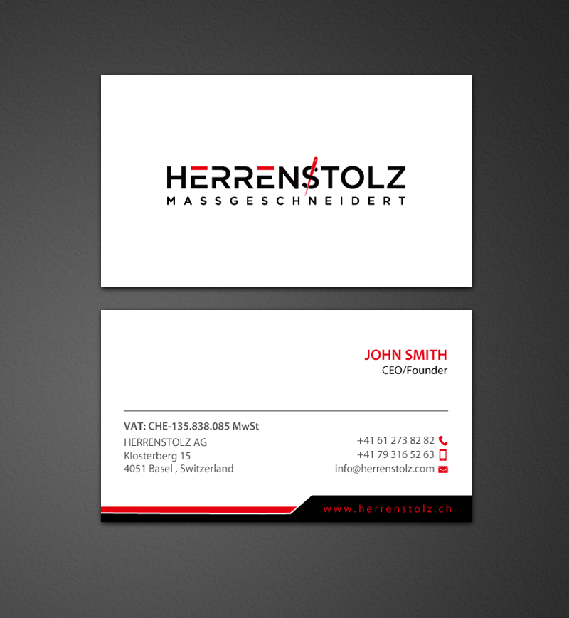 Stationery Design by chandrayaan.creative for HERRENSTOLZ AG | Design #11942479