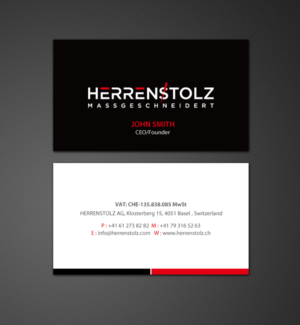 Stationery Design by chandrayaan.creative for HERRENSTOLZ AG | Design: #11942480